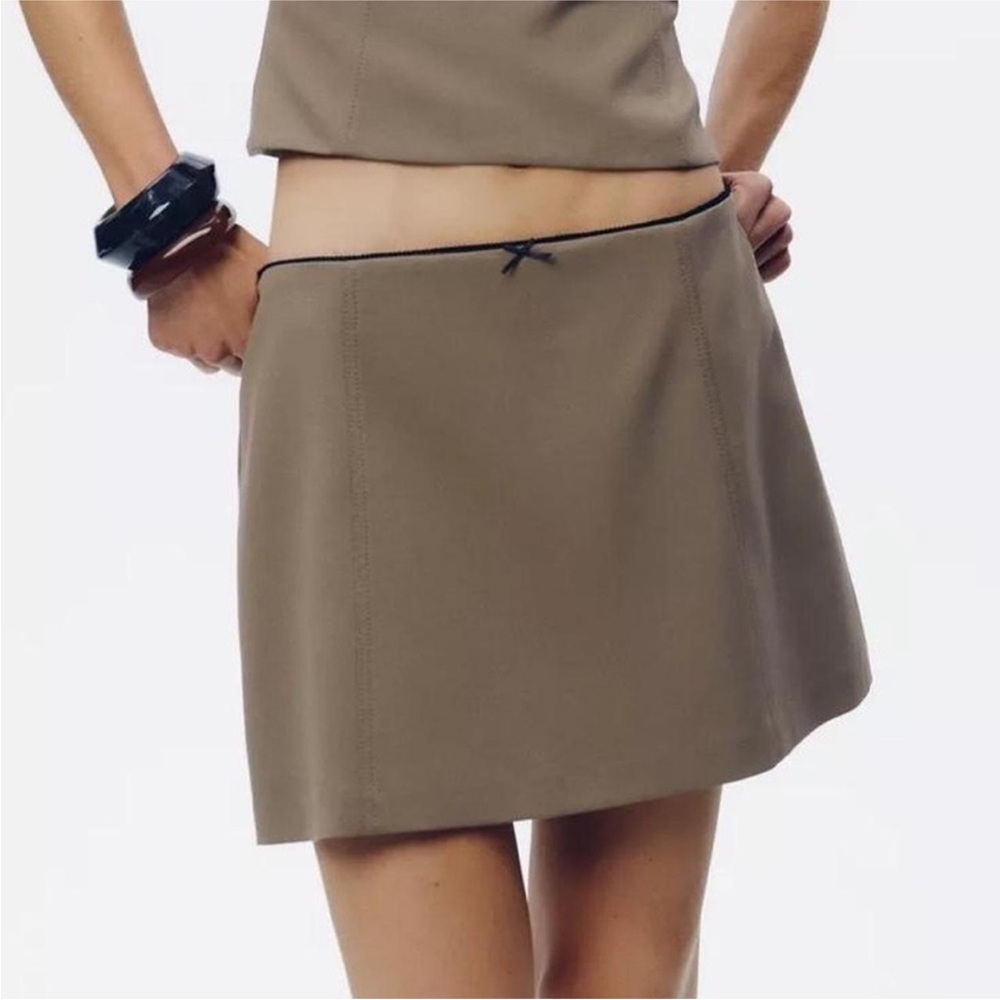 ZARA Lace Trim Skirt